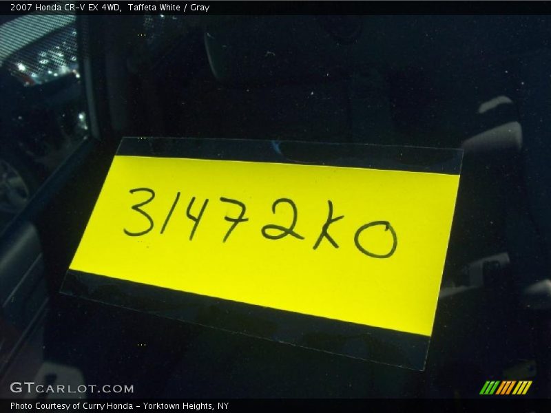 Taffeta White / Gray 2007 Honda CR-V EX 4WD