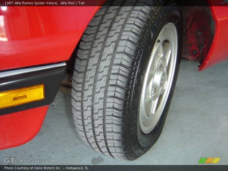 Alfa Red / Tan 1987 Alfa Romeo Spider Veloce