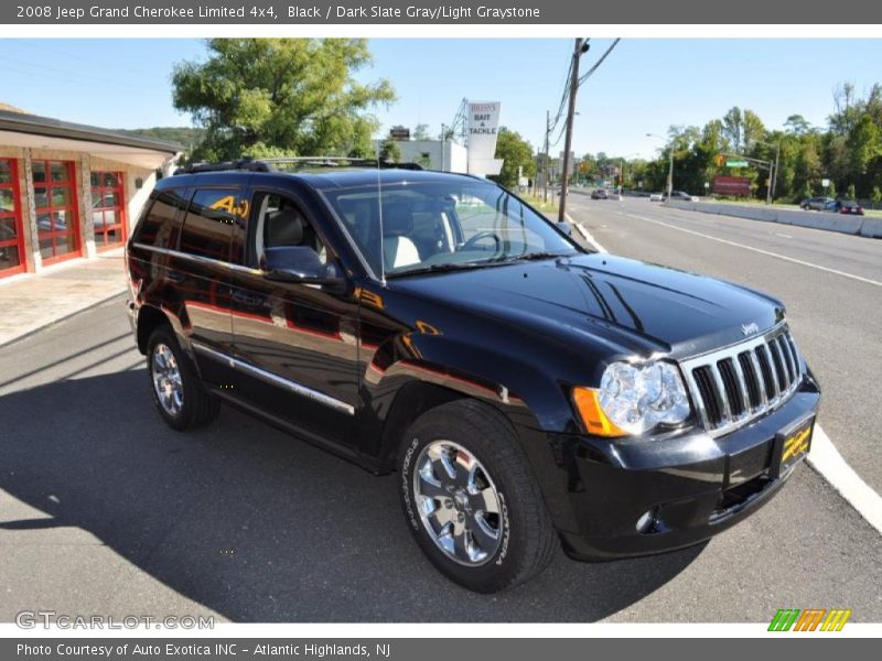 Black / Dark Slate Gray/Light Graystone 2008 Jeep Grand Cherokee Limited 4x4