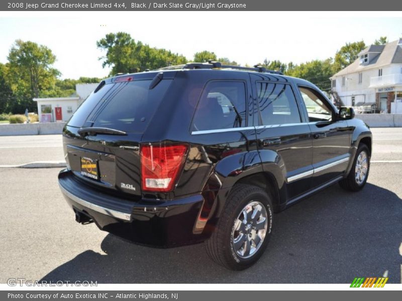 Black / Dark Slate Gray/Light Graystone 2008 Jeep Grand Cherokee Limited 4x4