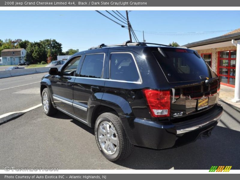 Black / Dark Slate Gray/Light Graystone 2008 Jeep Grand Cherokee Limited 4x4