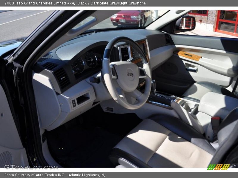 Black / Dark Slate Gray/Light Graystone 2008 Jeep Grand Cherokee Limited 4x4