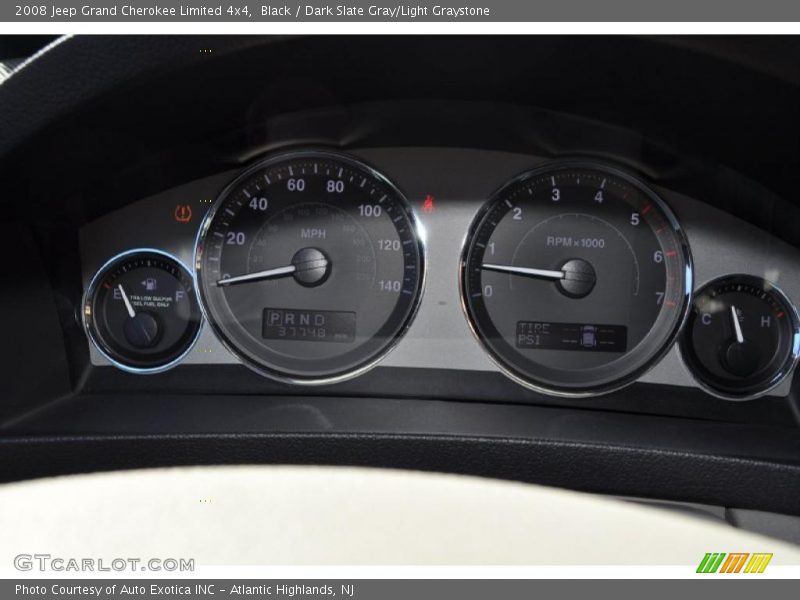 Black / Dark Slate Gray/Light Graystone 2008 Jeep Grand Cherokee Limited 4x4