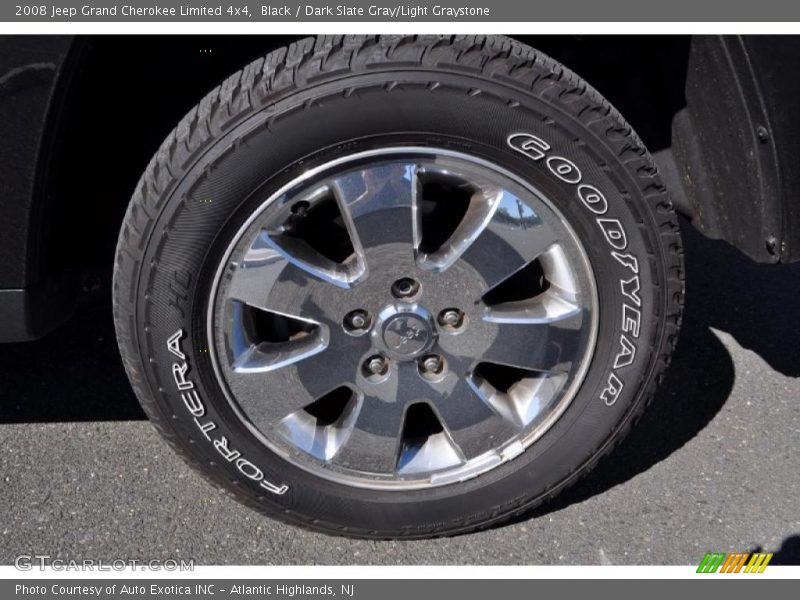 Black / Dark Slate Gray/Light Graystone 2008 Jeep Grand Cherokee Limited 4x4