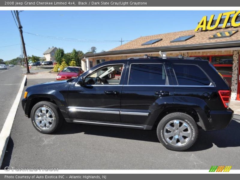 Black / Dark Slate Gray/Light Graystone 2008 Jeep Grand Cherokee Limited 4x4