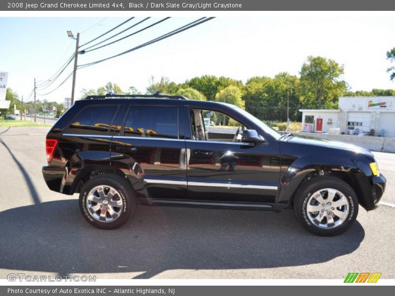 Black / Dark Slate Gray/Light Graystone 2008 Jeep Grand Cherokee Limited 4x4