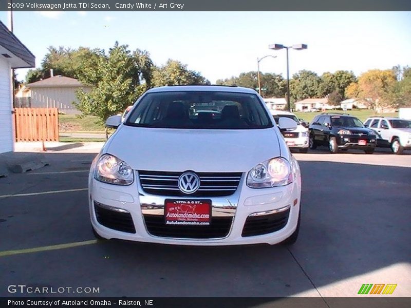 Candy White / Art Grey 2009 Volkswagen Jetta TDI Sedan