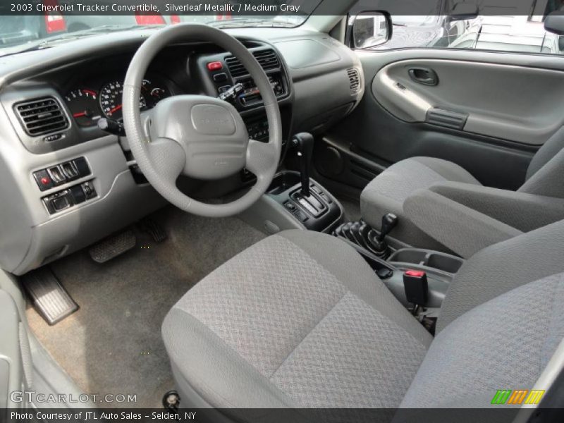  2003 Tracker Convertible Medium Gray Interior
