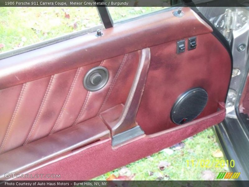 Meteor Grey Metallic / Burgundy 1986 Porsche 911 Carrera Coupe