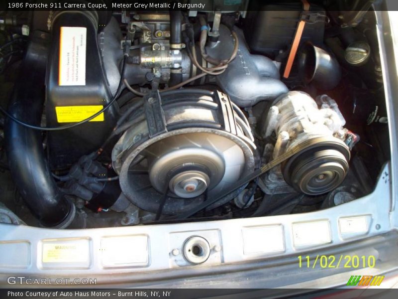  1986 911 Carrera Coupe Engine - 3.2L OHC 12V Flat 6 Cylinder