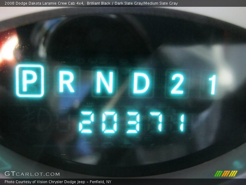 Brilliant Black / Dark Slate Gray/Medium Slate Gray 2008 Dodge Dakota Laramie Crew Cab 4x4