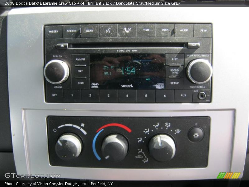Brilliant Black / Dark Slate Gray/Medium Slate Gray 2008 Dodge Dakota Laramie Crew Cab 4x4