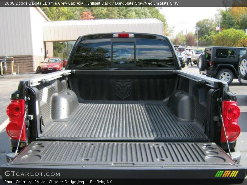 Brilliant Black / Dark Slate Gray/Medium Slate Gray 2008 Dodge Dakota Laramie Crew Cab 4x4