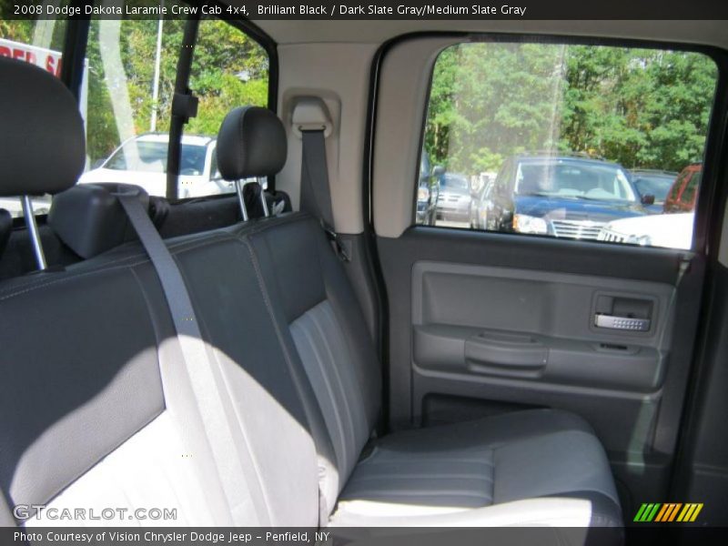 Brilliant Black / Dark Slate Gray/Medium Slate Gray 2008 Dodge Dakota Laramie Crew Cab 4x4