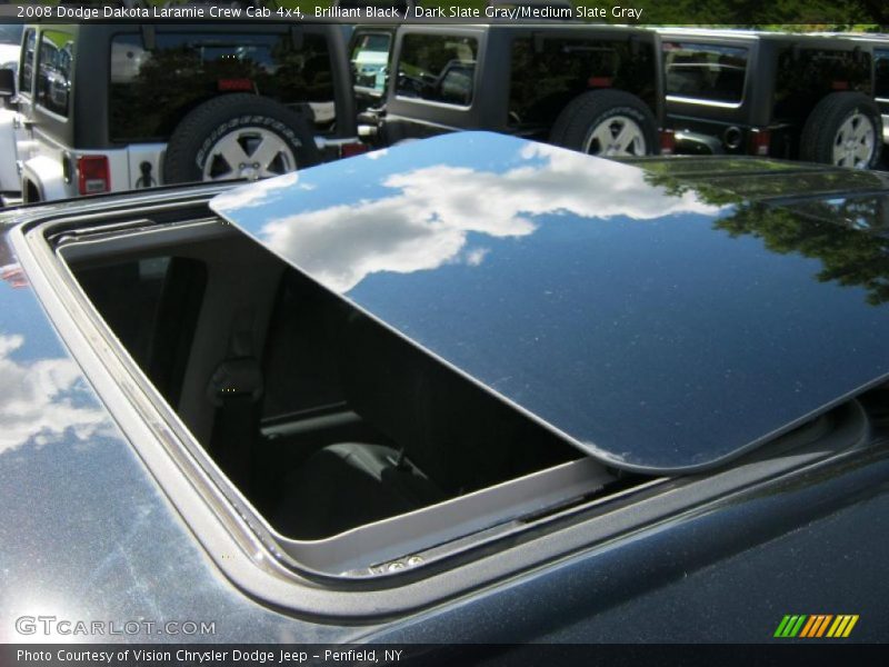 Brilliant Black / Dark Slate Gray/Medium Slate Gray 2008 Dodge Dakota Laramie Crew Cab 4x4