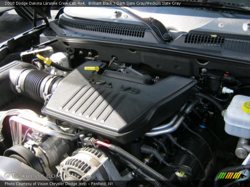 Brilliant Black / Dark Slate Gray/Medium Slate Gray 2008 Dodge Dakota Laramie Crew Cab 4x4