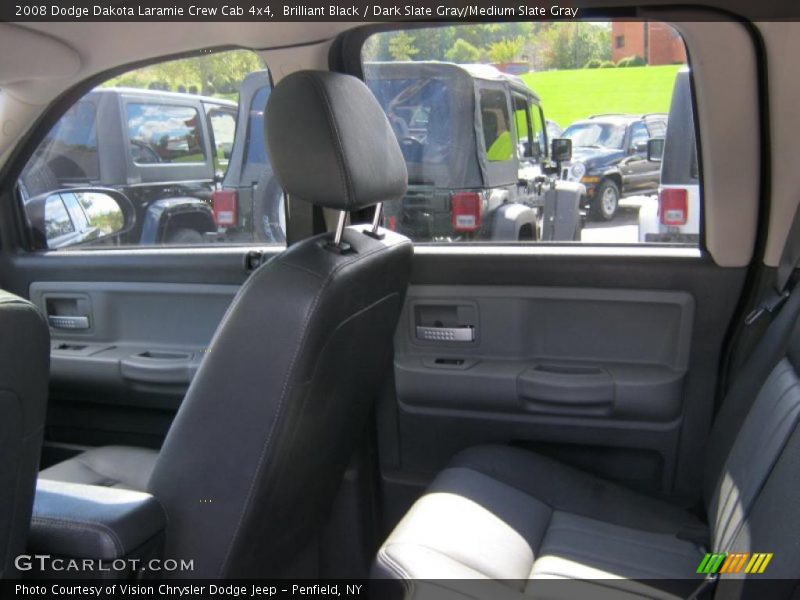 Brilliant Black / Dark Slate Gray/Medium Slate Gray 2008 Dodge Dakota Laramie Crew Cab 4x4