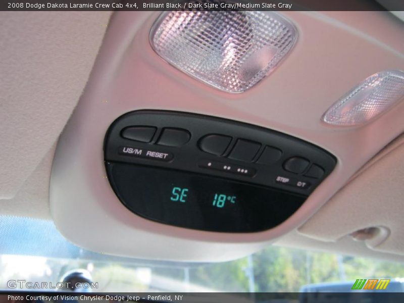 Brilliant Black / Dark Slate Gray/Medium Slate Gray 2008 Dodge Dakota Laramie Crew Cab 4x4