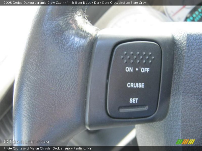 Brilliant Black / Dark Slate Gray/Medium Slate Gray 2008 Dodge Dakota Laramie Crew Cab 4x4