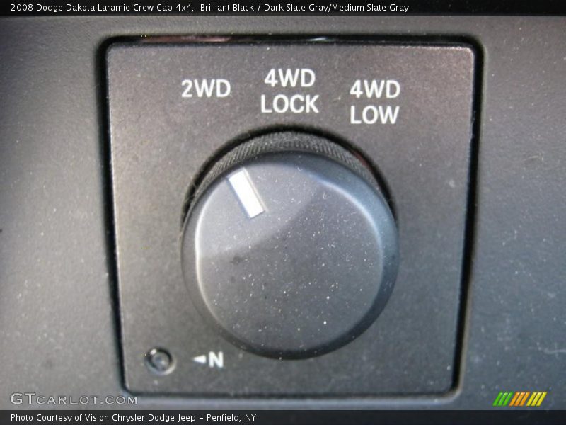 Brilliant Black / Dark Slate Gray/Medium Slate Gray 2008 Dodge Dakota Laramie Crew Cab 4x4