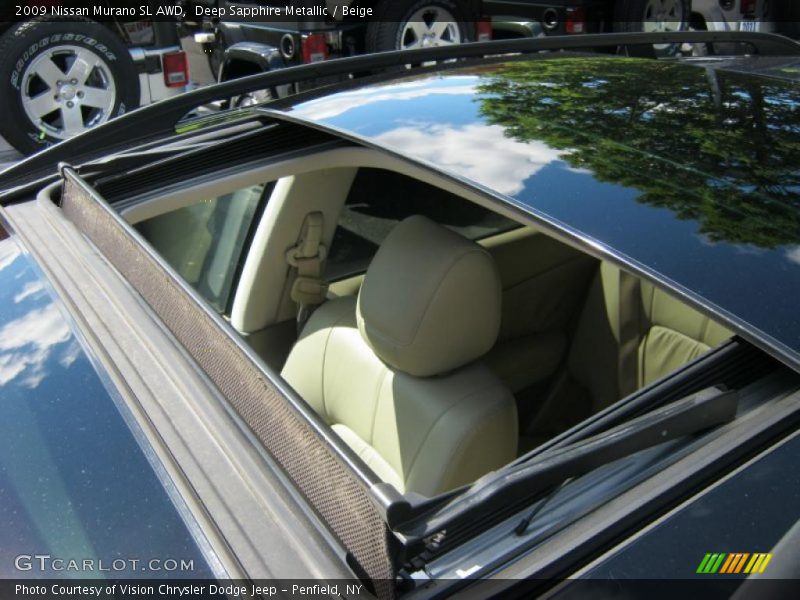 Deep Sapphire Metallic / Beige 2009 Nissan Murano SL AWD
