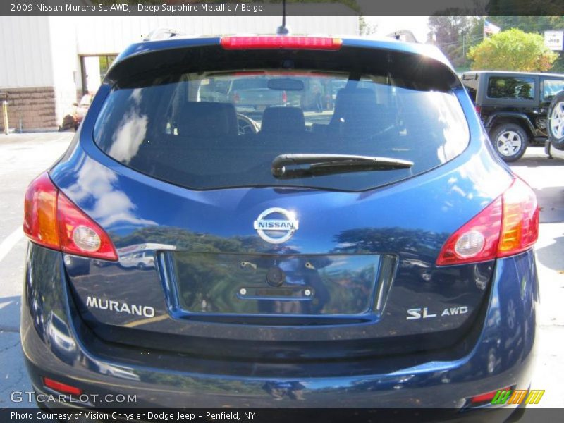 Deep Sapphire Metallic / Beige 2009 Nissan Murano SL AWD