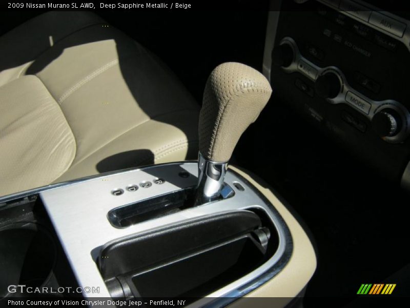 Deep Sapphire Metallic / Beige 2009 Nissan Murano SL AWD