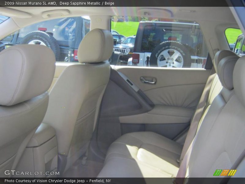 Deep Sapphire Metallic / Beige 2009 Nissan Murano SL AWD
