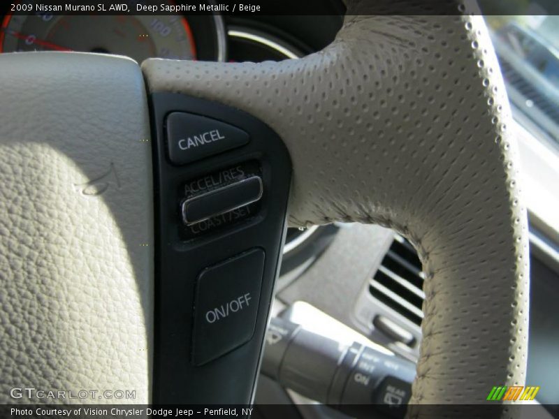 Deep Sapphire Metallic / Beige 2009 Nissan Murano SL AWD