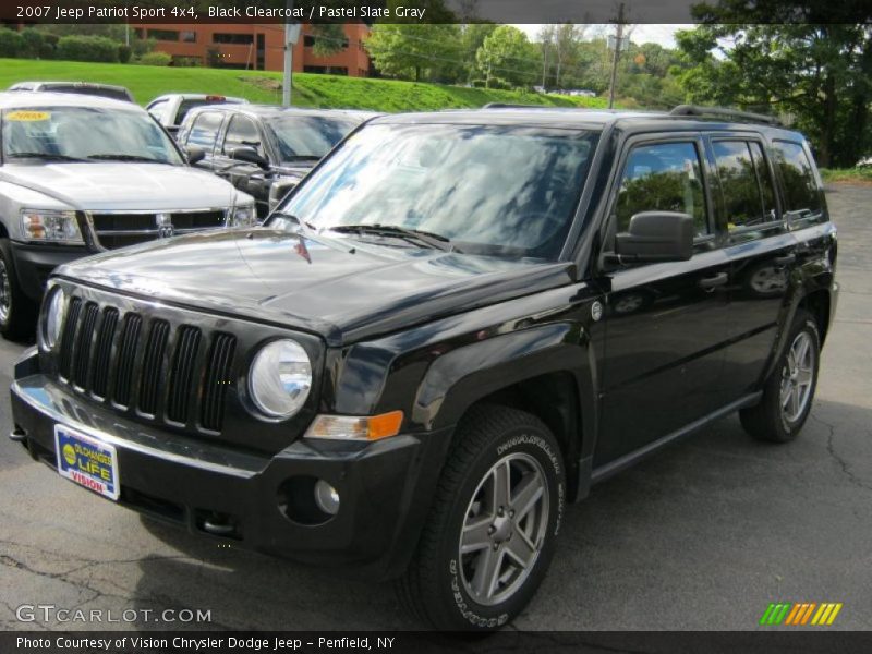 Black Clearcoat / Pastel Slate Gray 2007 Jeep Patriot Sport 4x4