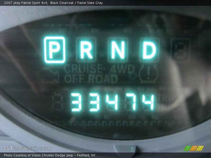 Black Clearcoat / Pastel Slate Gray 2007 Jeep Patriot Sport 4x4