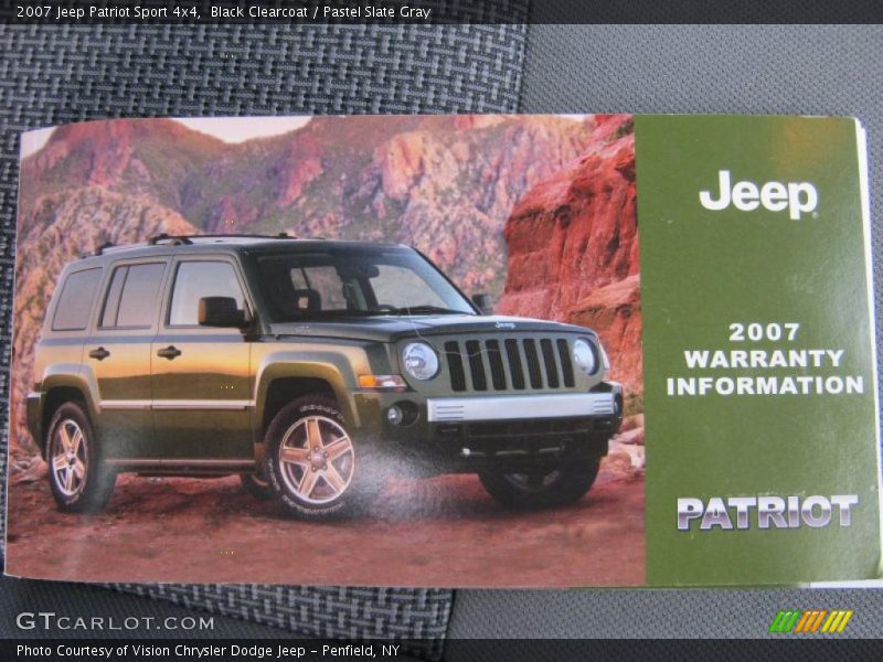 Black Clearcoat / Pastel Slate Gray 2007 Jeep Patriot Sport 4x4
