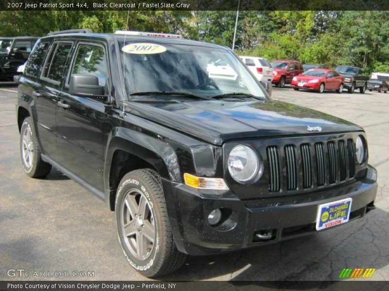 Black Clearcoat / Pastel Slate Gray 2007 Jeep Patriot Sport 4x4