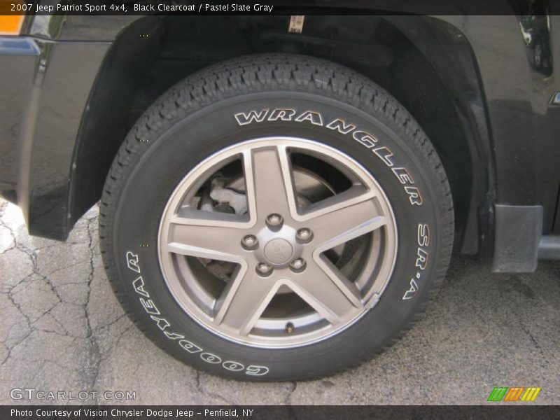Black Clearcoat / Pastel Slate Gray 2007 Jeep Patriot Sport 4x4
