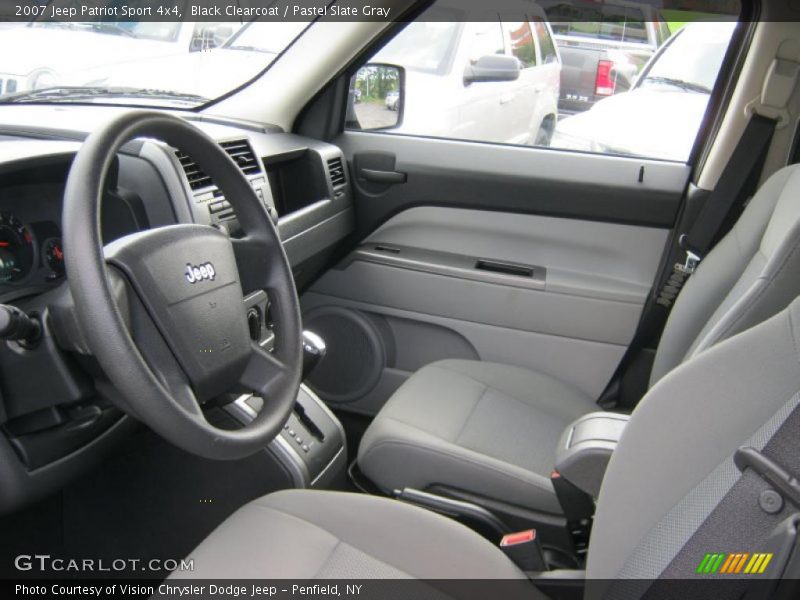 Black Clearcoat / Pastel Slate Gray 2007 Jeep Patriot Sport 4x4