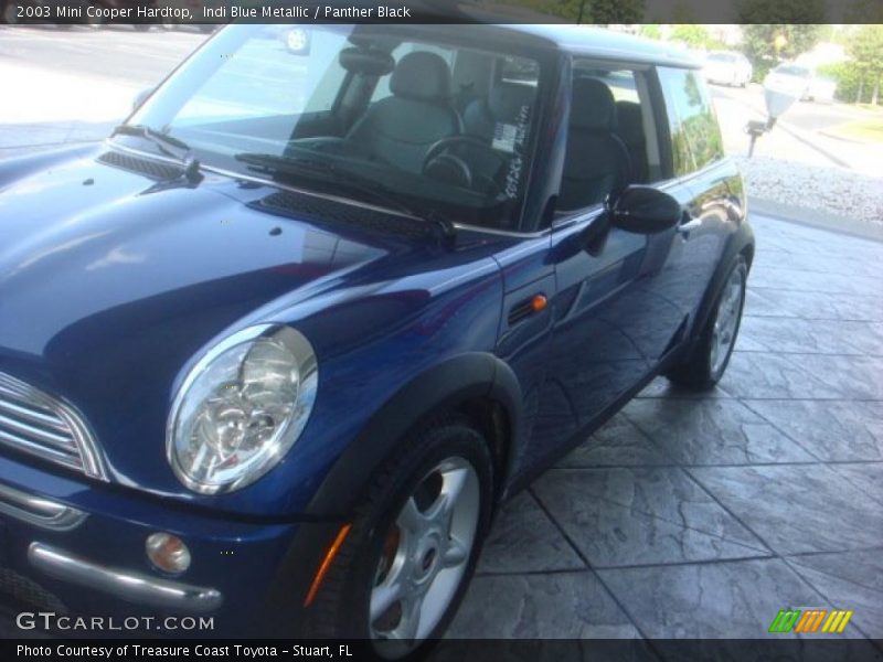 Indi Blue Metallic / Panther Black 2003 Mini Cooper Hardtop