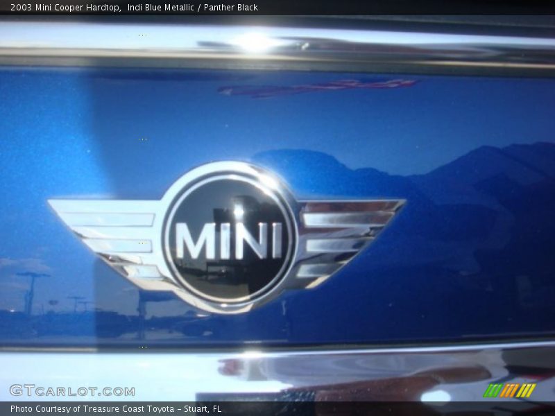 Indi Blue Metallic / Panther Black 2003 Mini Cooper Hardtop