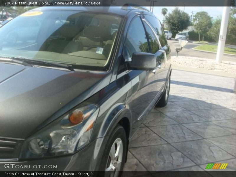 Smoke Gray Metallic / Beige 2007 Nissan Quest 3.5 SE