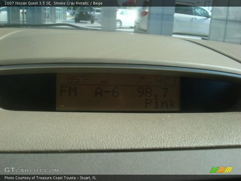 Smoke Gray Metallic / Beige 2007 Nissan Quest 3.5 SE