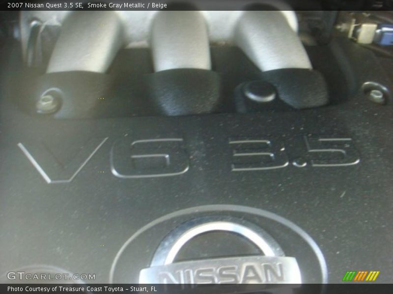 Smoke Gray Metallic / Beige 2007 Nissan Quest 3.5 SE