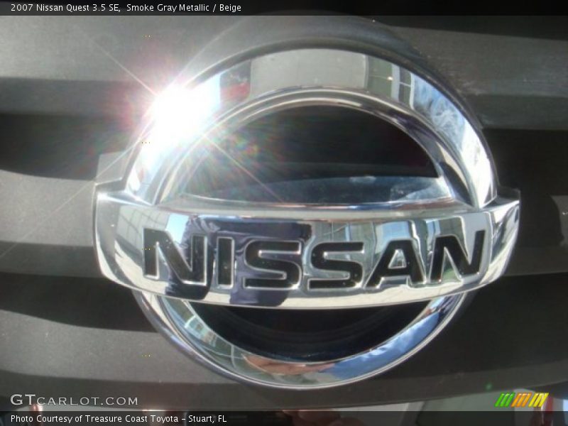 Smoke Gray Metallic / Beige 2007 Nissan Quest 3.5 SE