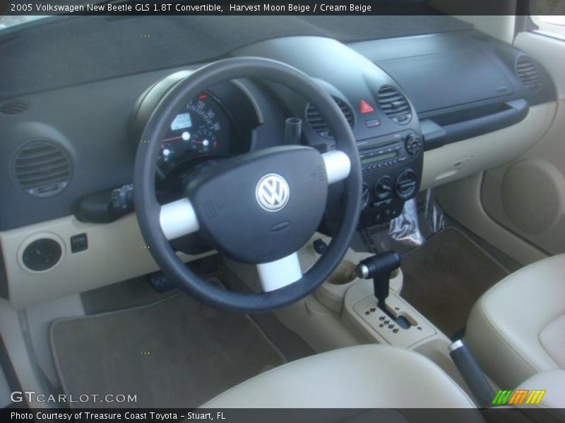 Harvest Moon Beige / Cream Beige 2005 Volkswagen New Beetle GLS 1.8T Convertible