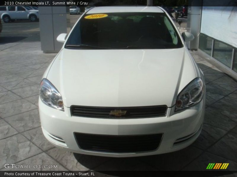 Summit White / Gray 2010 Chevrolet Impala LT