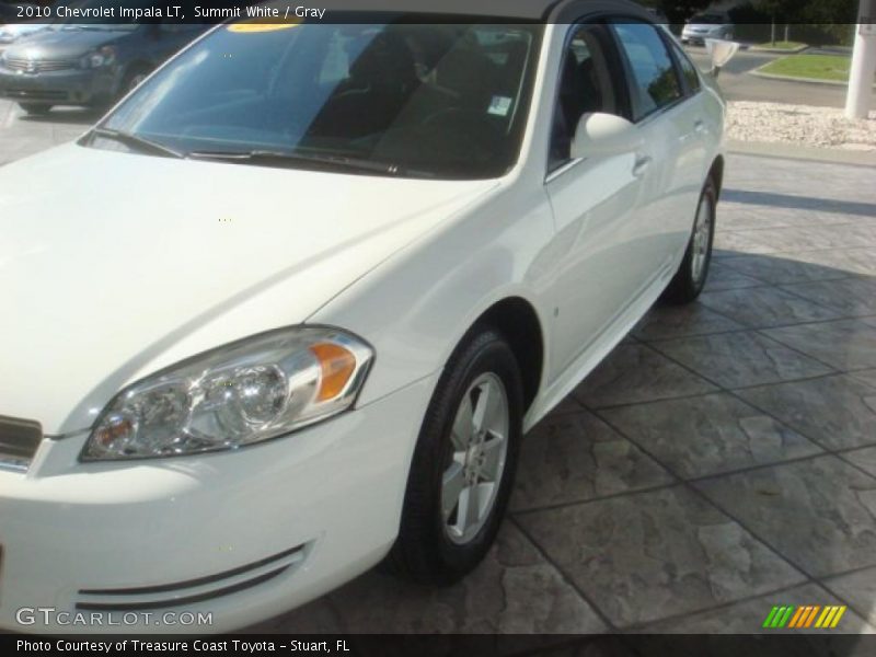 Summit White / Gray 2010 Chevrolet Impala LT