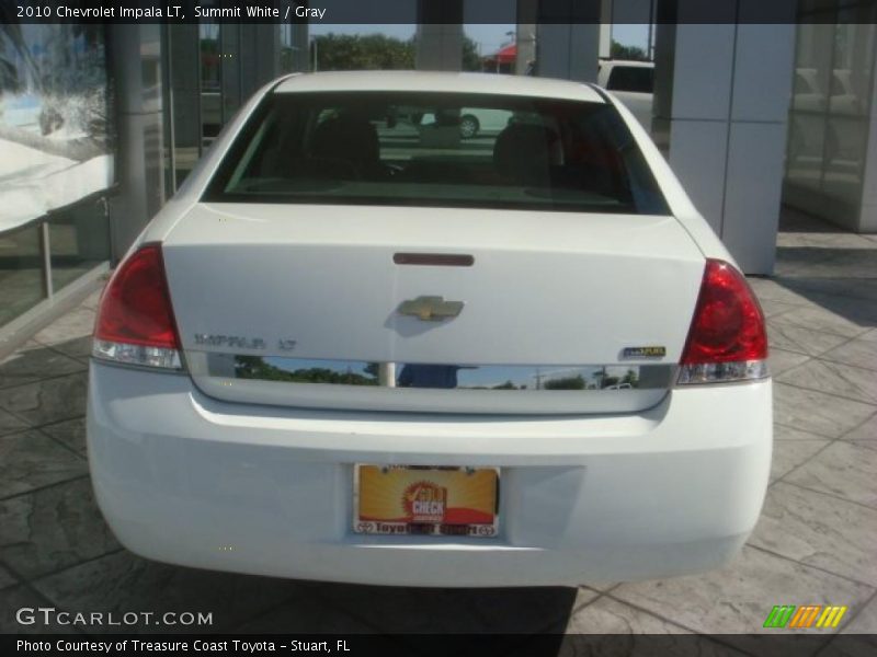 Summit White / Gray 2010 Chevrolet Impala LT