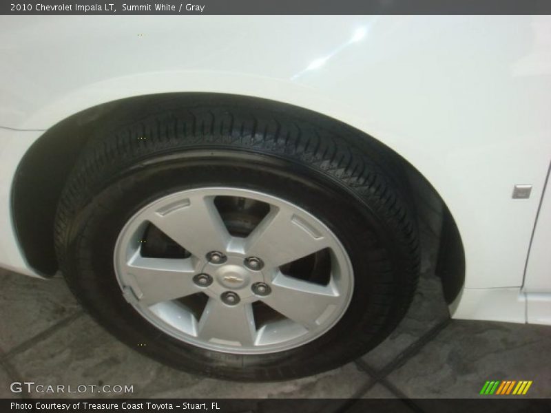 Summit White / Gray 2010 Chevrolet Impala LT