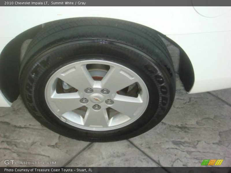 Summit White / Gray 2010 Chevrolet Impala LT