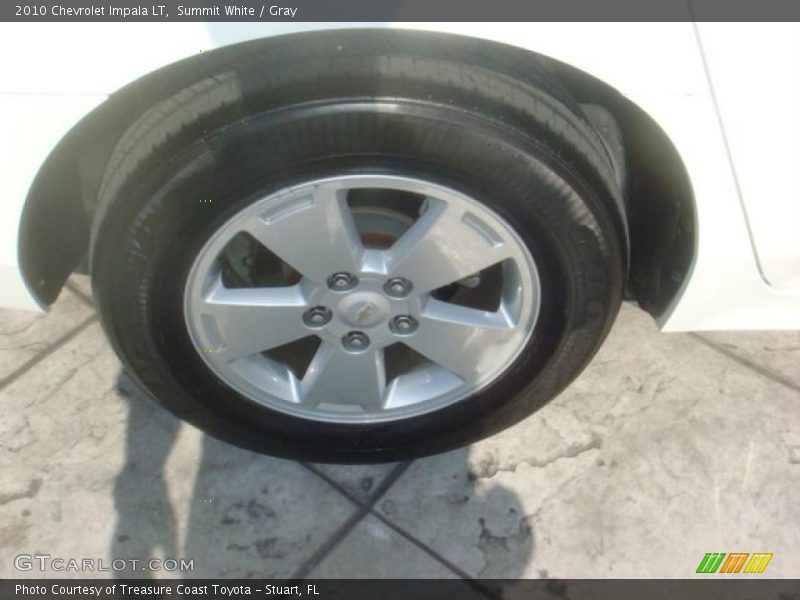 Summit White / Gray 2010 Chevrolet Impala LT