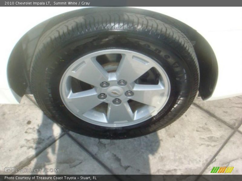 Summit White / Gray 2010 Chevrolet Impala LT
