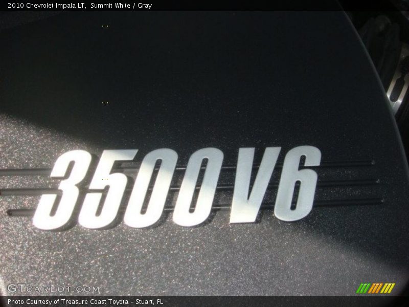 Summit White / Gray 2010 Chevrolet Impala LT